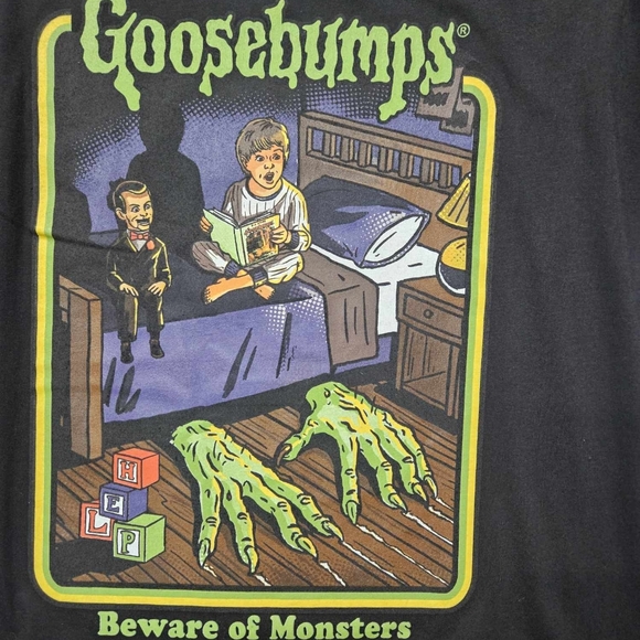 Goosebumps T-Shirt Mens Large Graphic 90s Vintage Retro Scary Halloween‎ Tee NEW - Picture 4 of 7